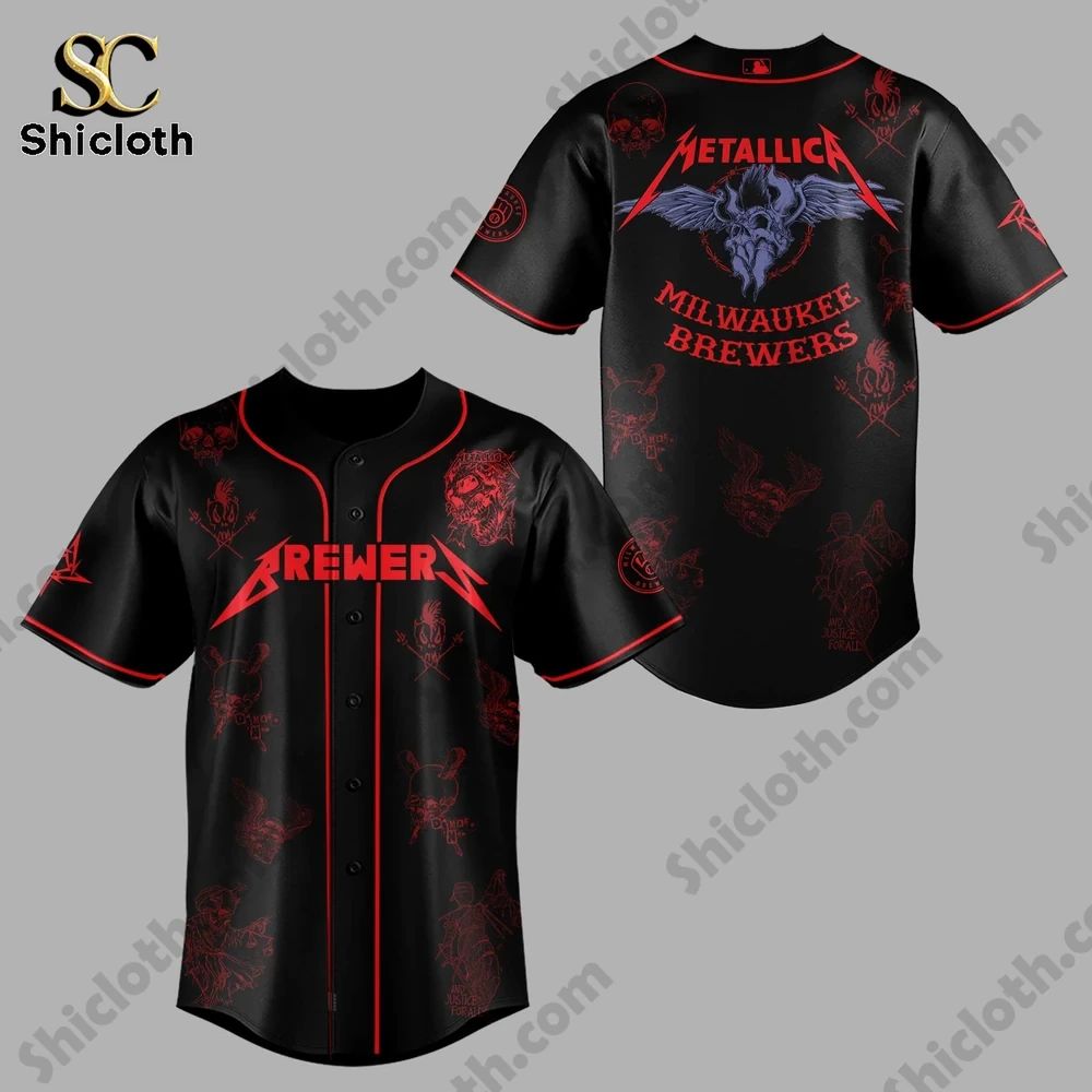 Metallica x Milwaukee Brewers M72 World Tour 2026 Jersey