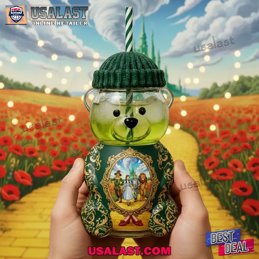 Wizard of Oz Anniversary Bear Glass Cup