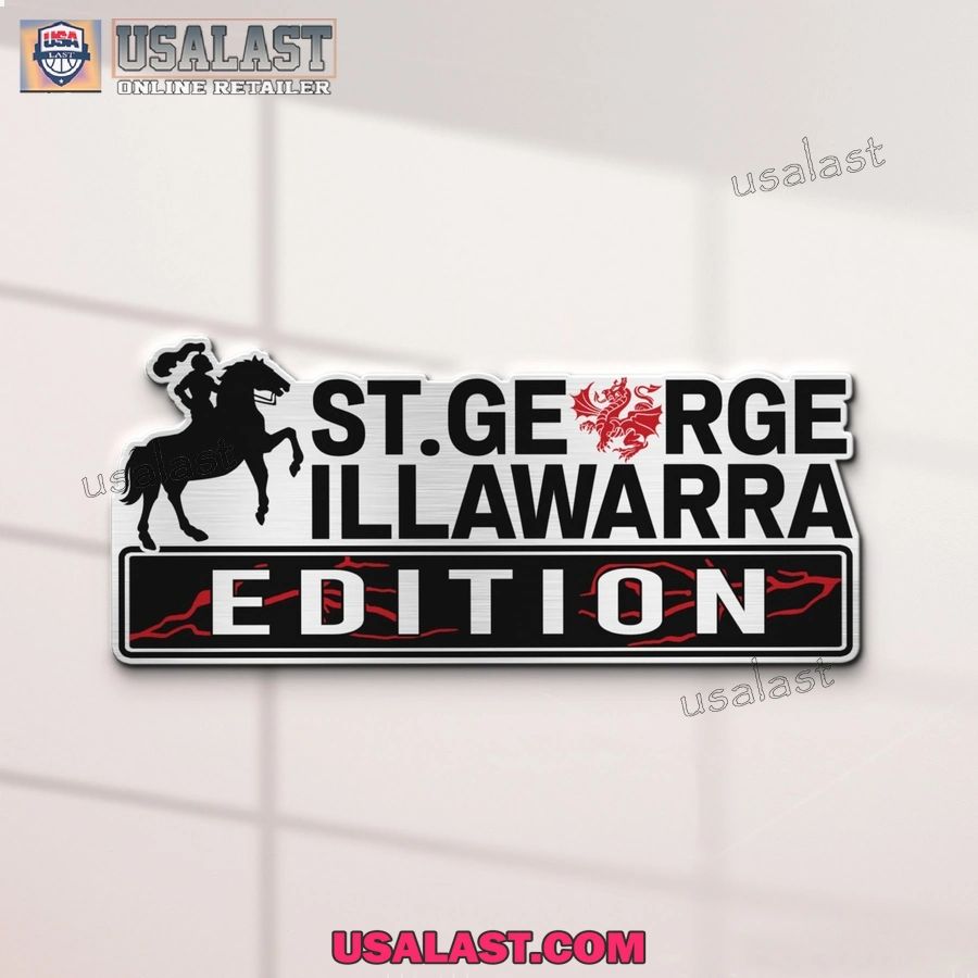St. George Illawarra Dragons Edition Custom 3D Car Badge Sticker