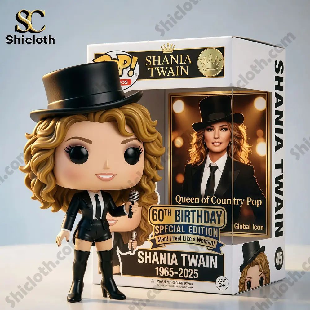 Rocks Shania Twain 60th Birthday Funko Pop! Figure
