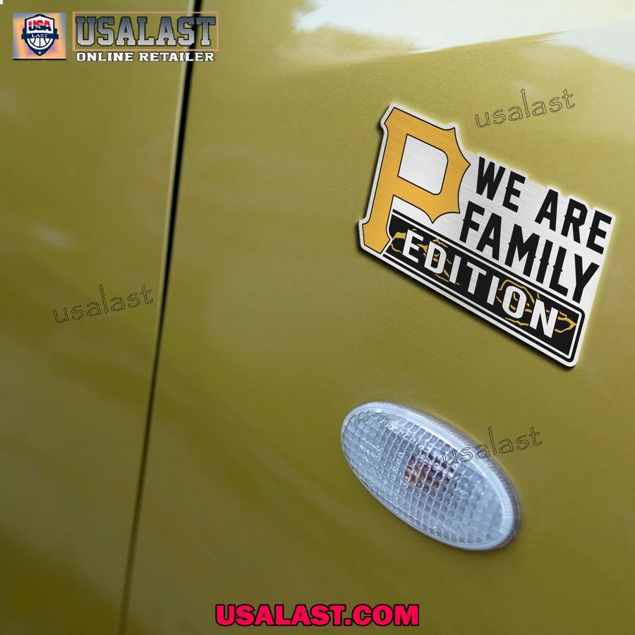 Pittsburgh Pirates Edition Engraved Car Name Badge