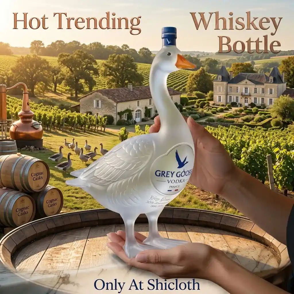 Grey Goose 30th Anniversary Bottle And Glass Combo Set