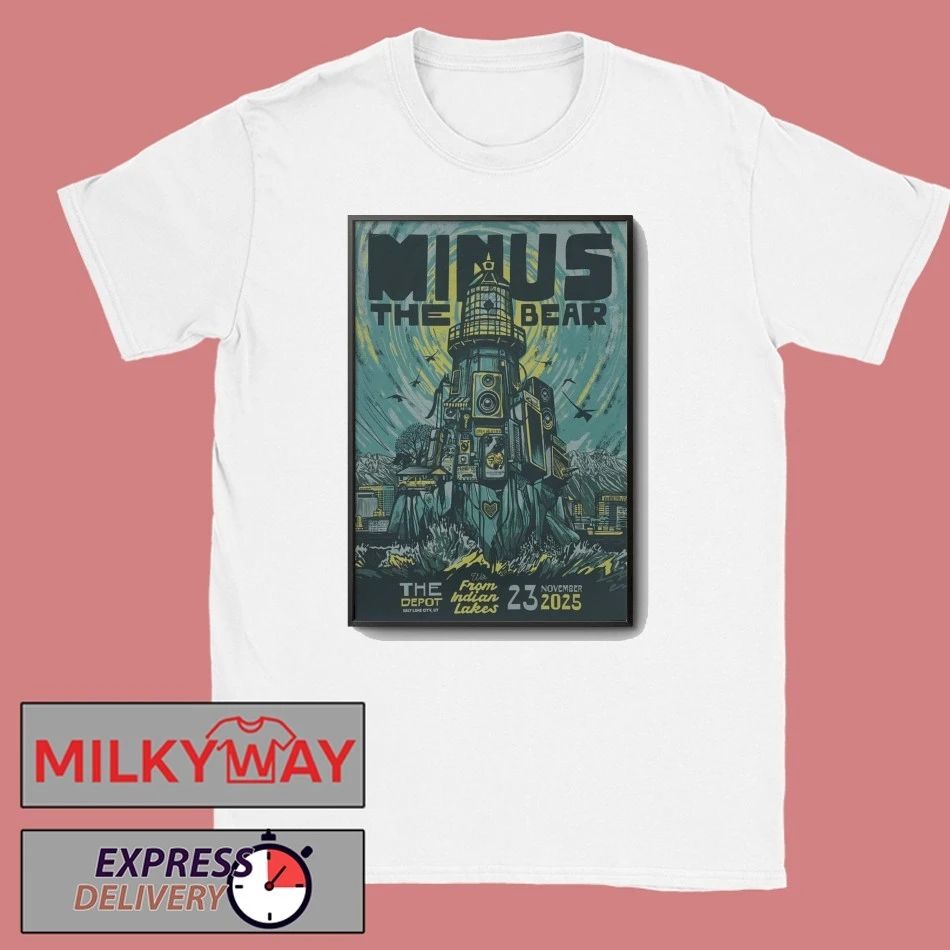 Minus The Bear Nov 23 2025 In Salt Lake City UT Poster shirt