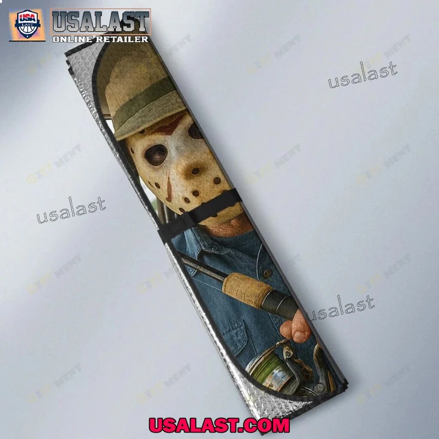 Fishing Horror Movie Characters Car Sunshade, Car Windshield Cover