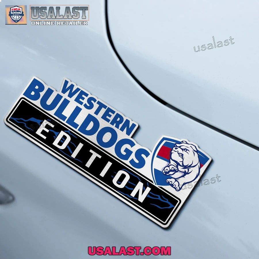 Western Bulldogs Edition Custom 3D Car Badge Sticker