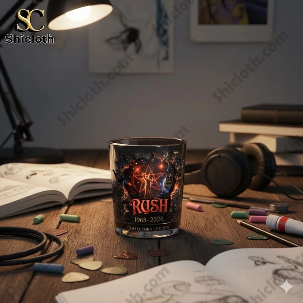Rush 58Th Anniversary Whiskey Glass