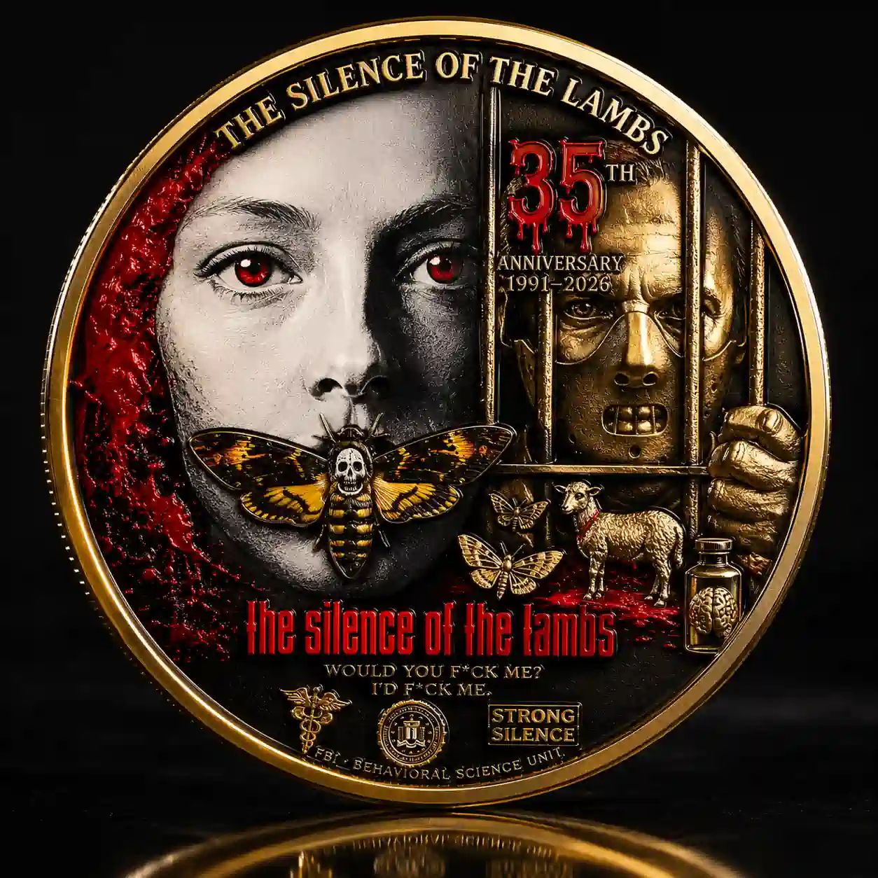 The Silence of the Lambs 35th Anniversary Collectible Coin