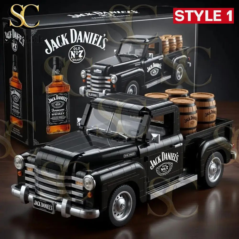 Whiskey Pickup Truck Building Brick Set