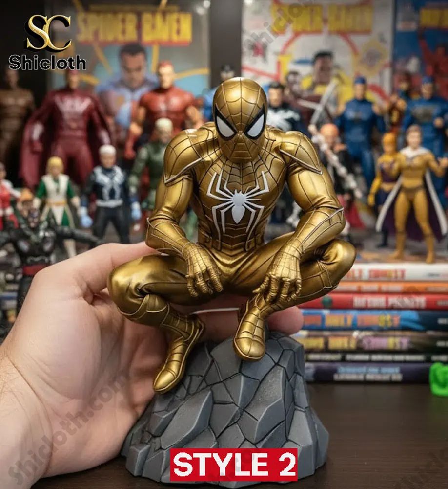 Gold Spiderman Gold Edition Variant Cover 3D Figure Decor Home