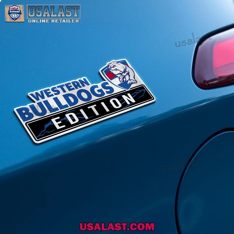 Western Bulldogs Edition Custom 3D Car Badge Sticker