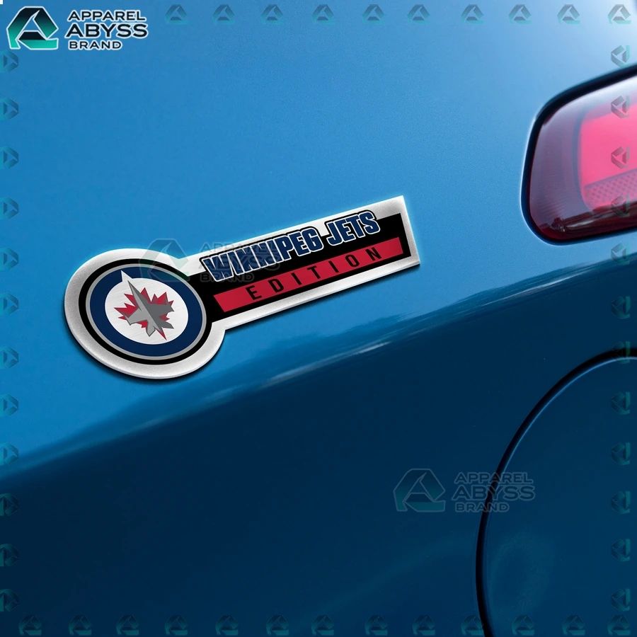 Winnipeg Jets Edition 3D Engraved Car Name Emblem