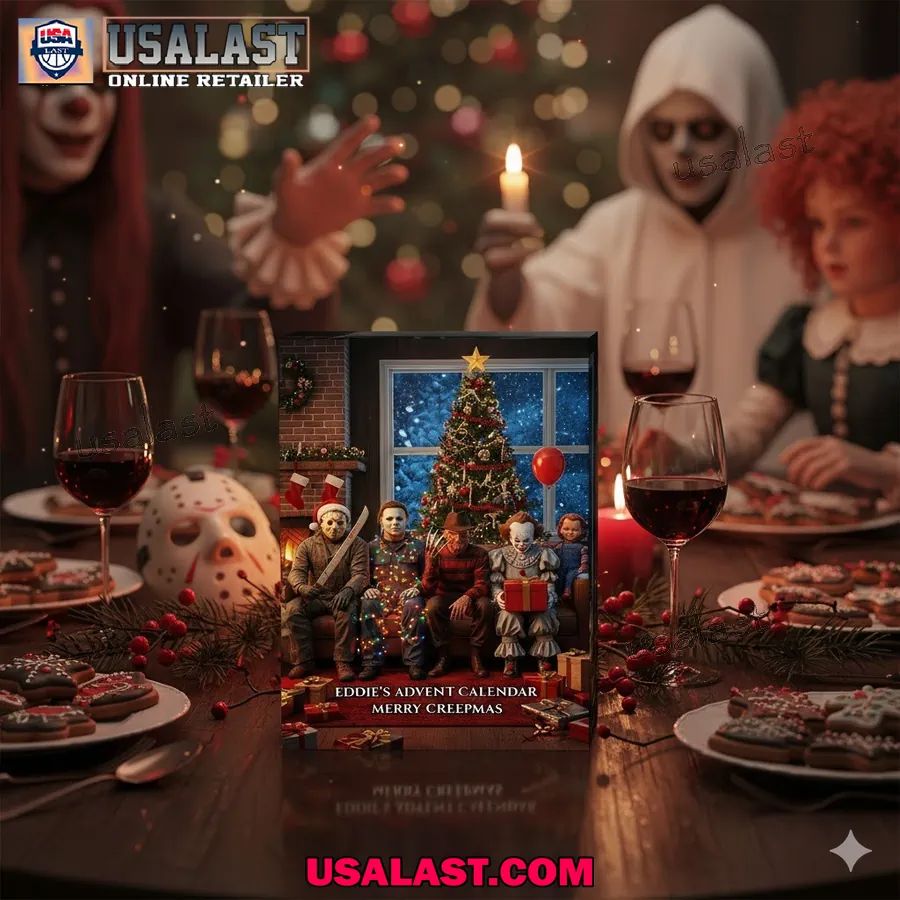 Personalized Horror Characters Advent Calendar Merry Creepmas