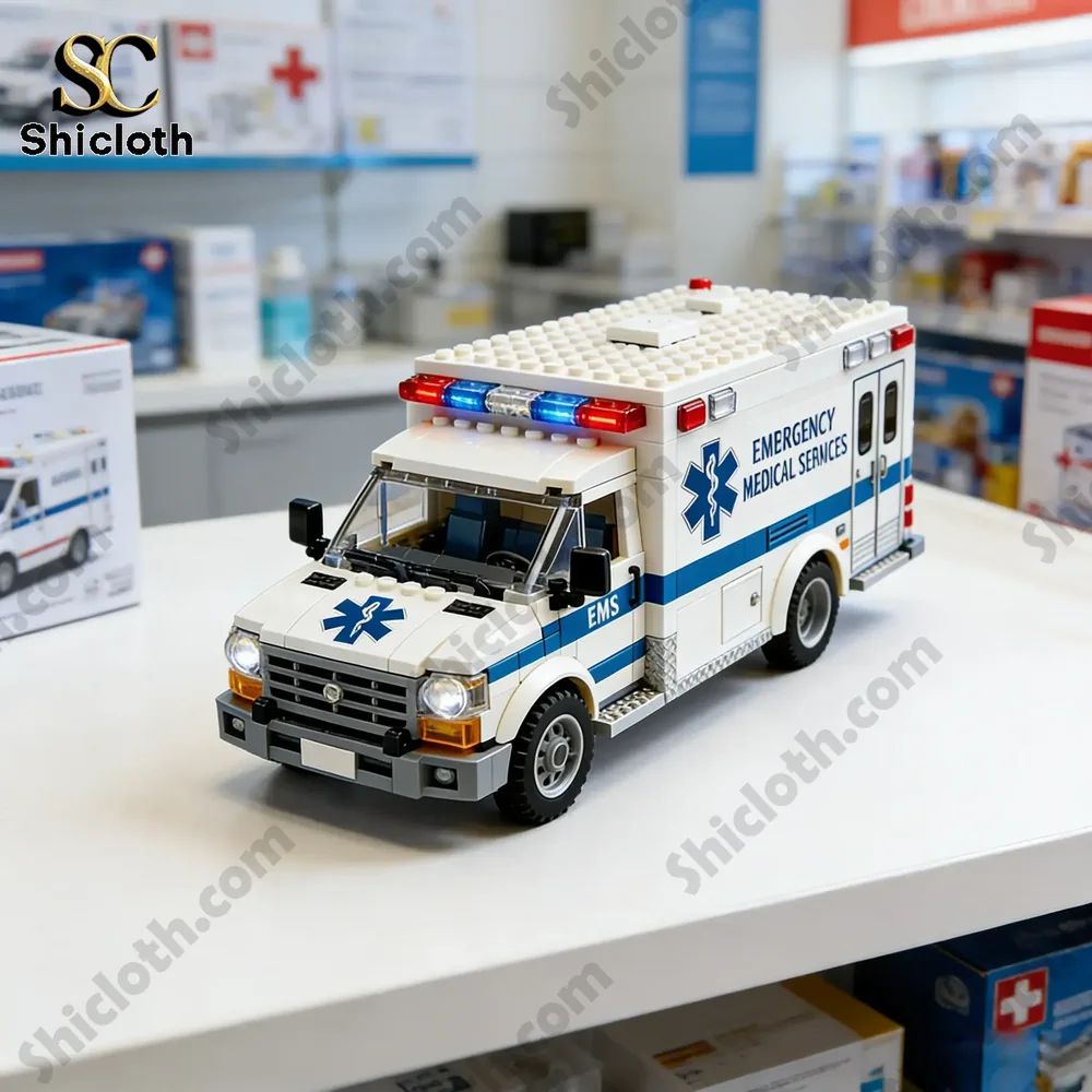 Emergency Rescue Ambulance Brick Set Honor the Heroes Who Save Lives