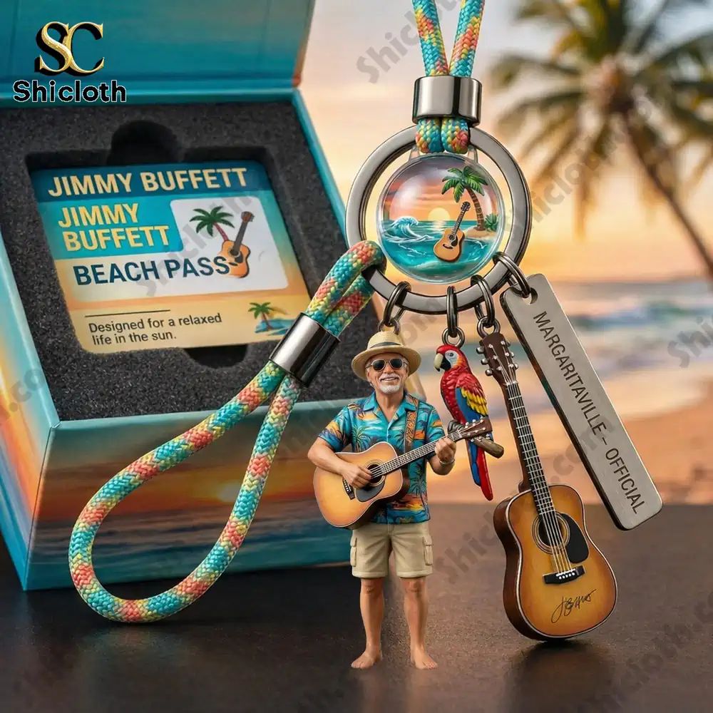 Margaritaville Official Jimmy Buffett Beach Acrylic Keychain