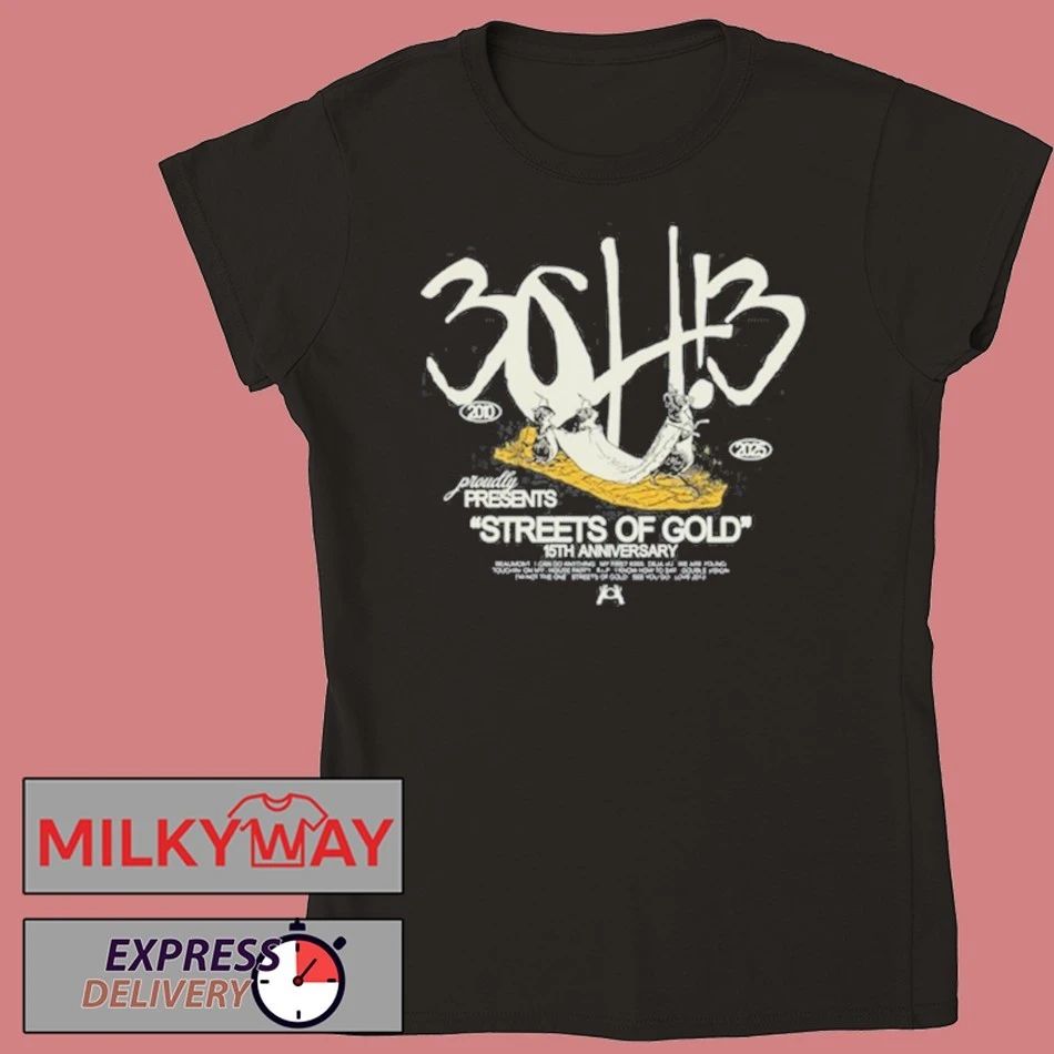 3OH!3 15th Anniversary of Streets Of Gold King Rate shirt