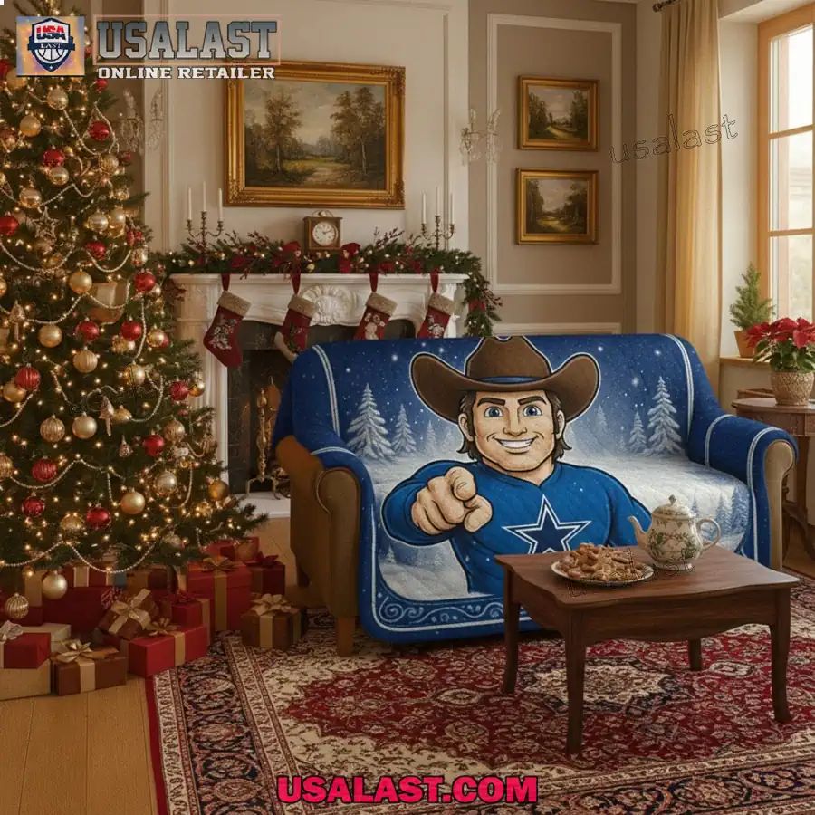 Dallas Cowboys Premium Christmas Fleece Blanket