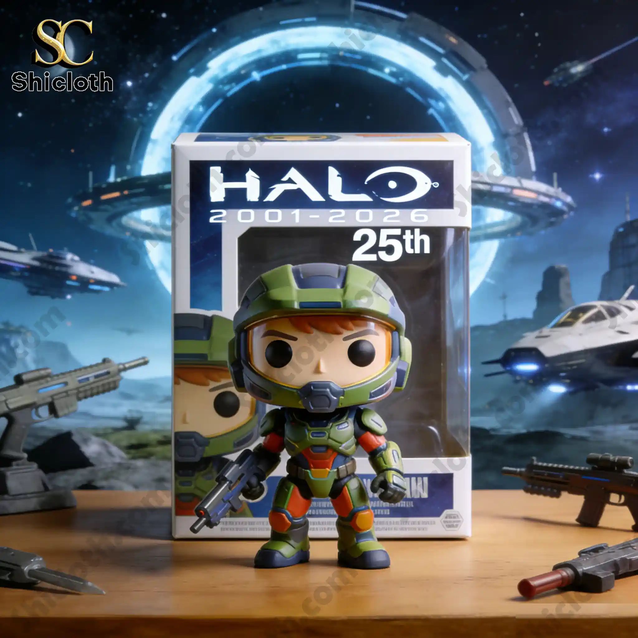 Halo 25th Anniversary 2001-2026 Pop Figure Doll