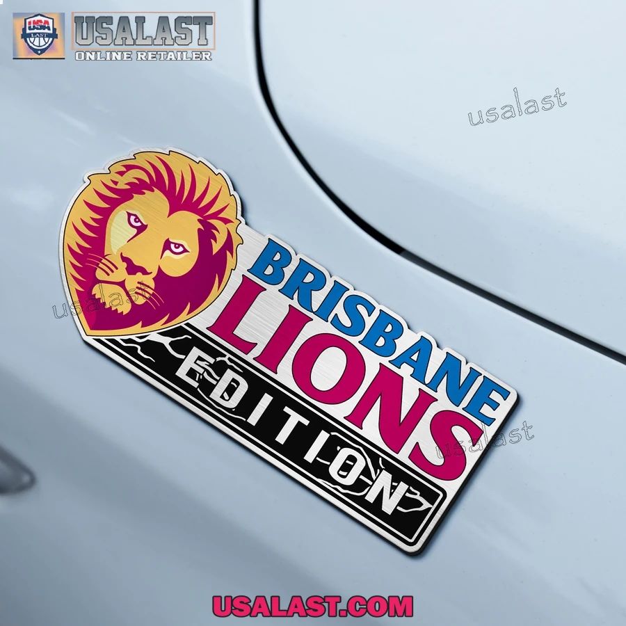 Brisbane Lions Edition Custom 3D Car Badge Sticker