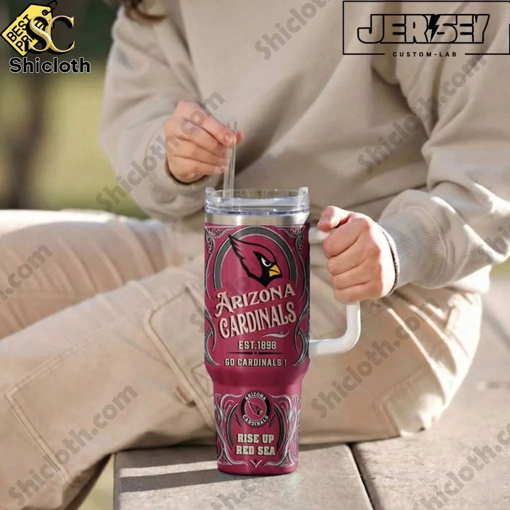 Arizona Cardinals Rise Up Red Sea Special YETI Tumbler