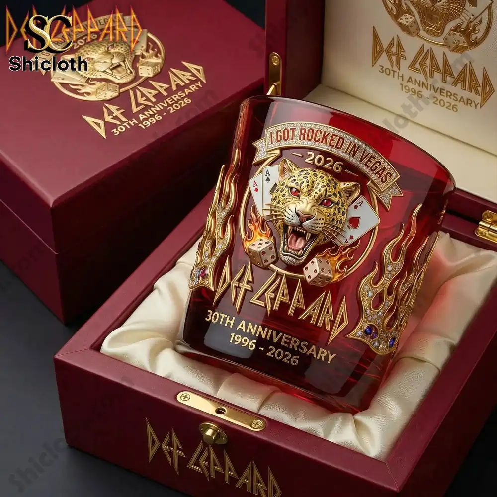 Def Leppard 30th Anniversary 1996-2026 Whiskey Glass