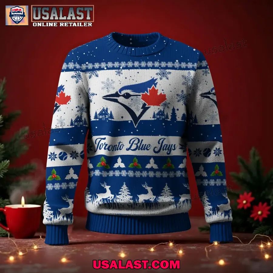 Toronto Blue Jays Ugly Christmas Sweater Jumper