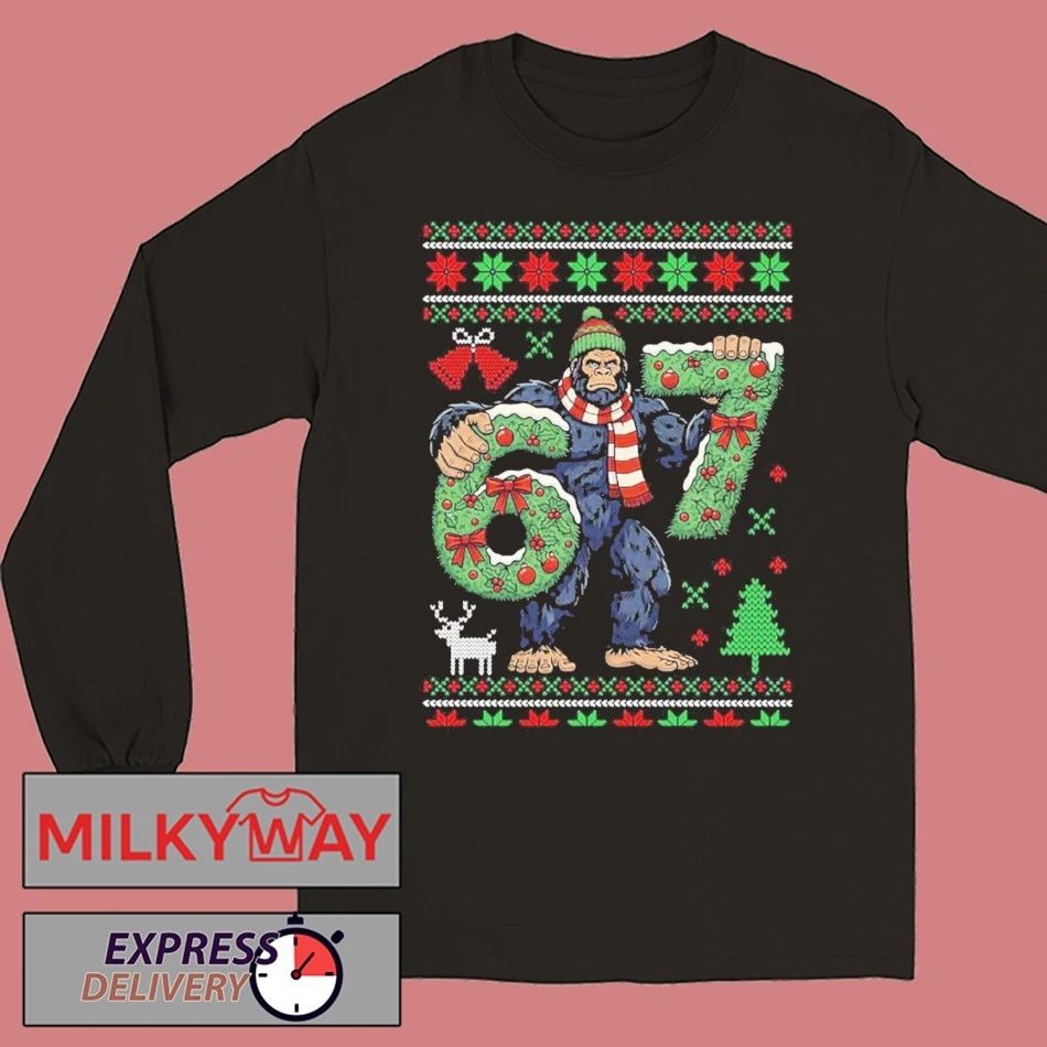 Bigfoot 67 Ugly Christmas Sweater