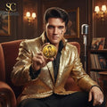 Elvis Presley The King of Rock N Roll Gold Commemorative Coin