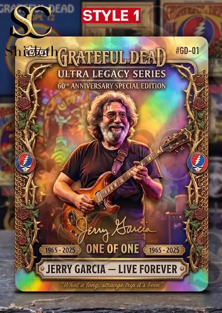 GRATEFUL DEAD 60th Anniversary JERRY GARCIA Premium Trading Card