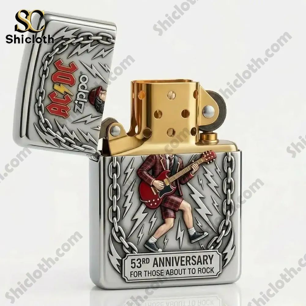 ACDC 53rd Anniversary 3D Zippo Lighter