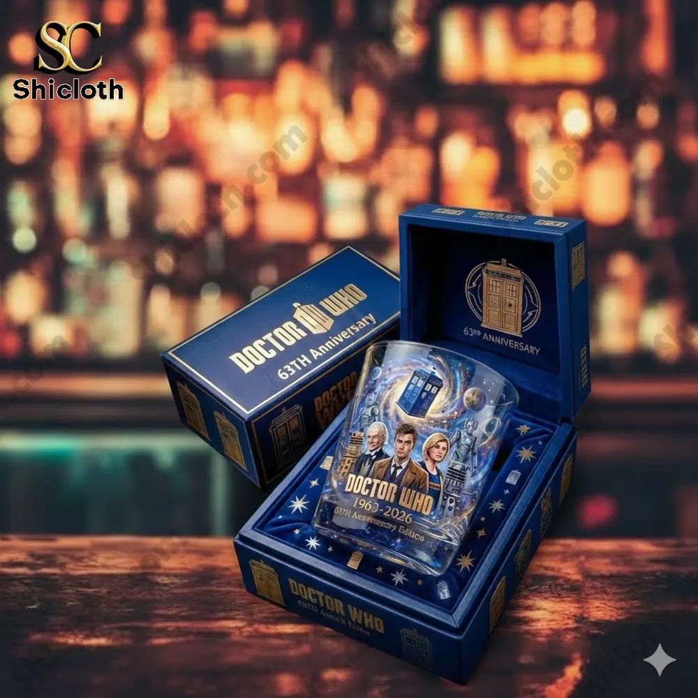 Doctor Who 1963-2026 63th Anniversary Edition Whiskey Glass