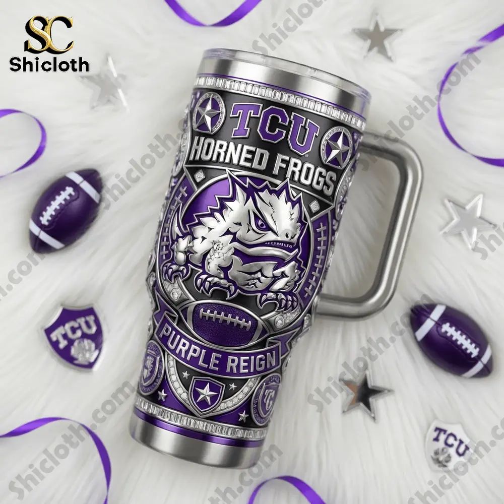 Tervis TCU Horned Frogs. 40oz Tumbler With Handle