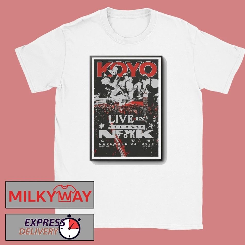 Koyo lihc Show Racket NYC Nov 23 2025 Poster shirt