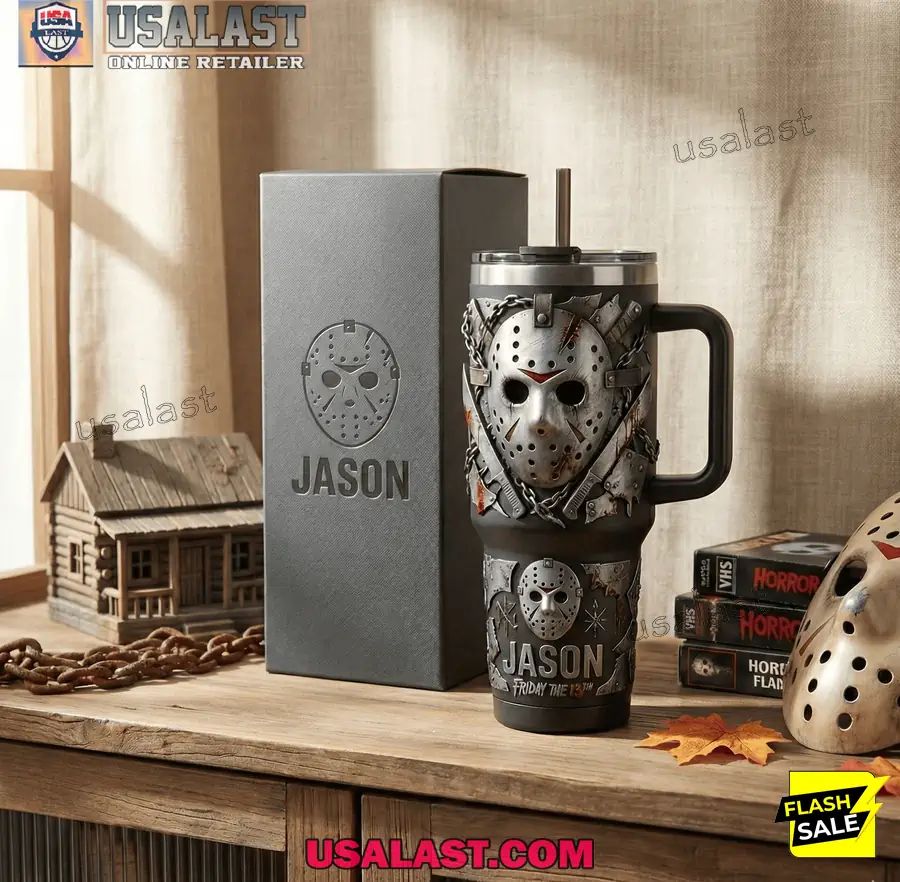 Jason Friday The 13th Horror Tumbler With Handle