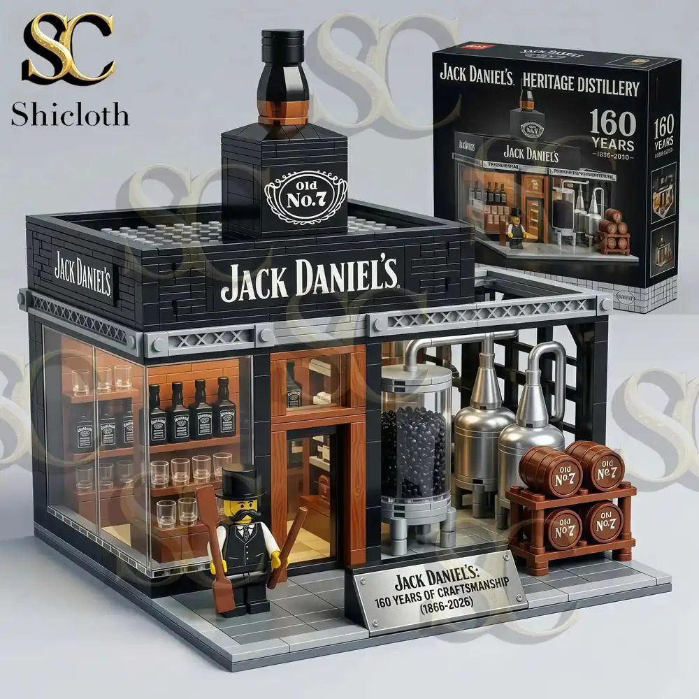 Jack Daniel’s Heritage Distillery 160th anniversary Collector’s Building Brick Set