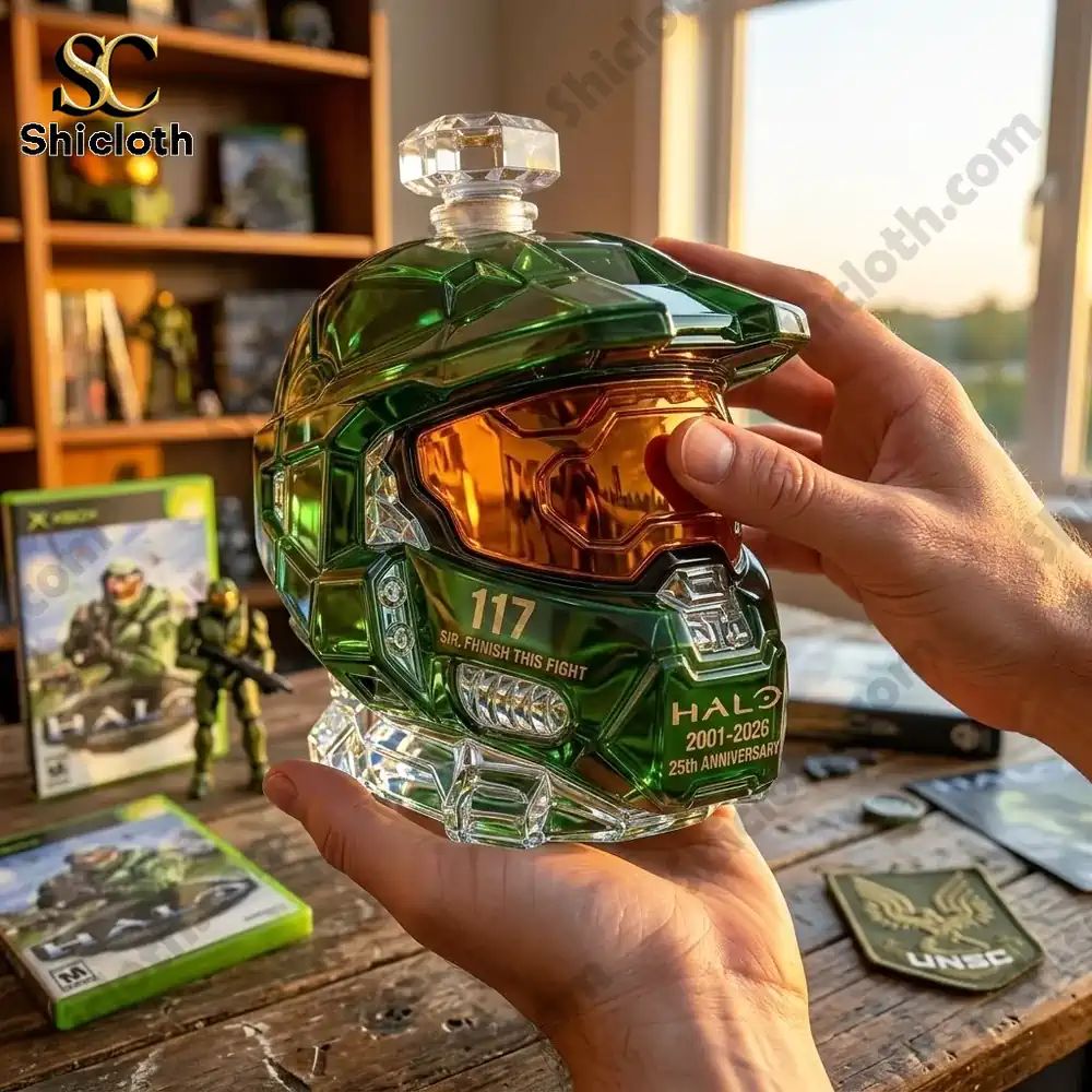 Halo 25th Anniversary Whiskey Bottle