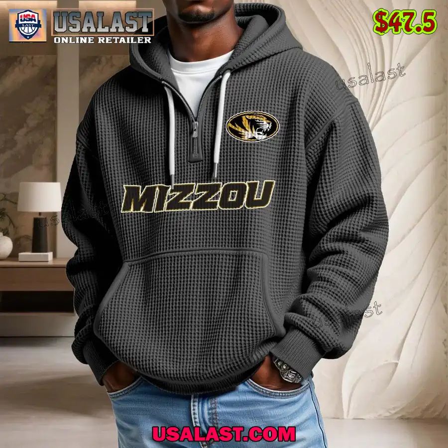 Missouri Tigers Waffle Half Zip Hoodie