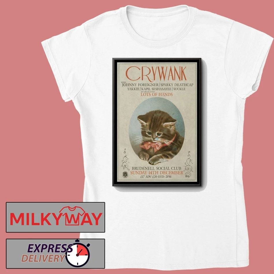 Crywank 12.14.2025 Leeds UK Poster shirt