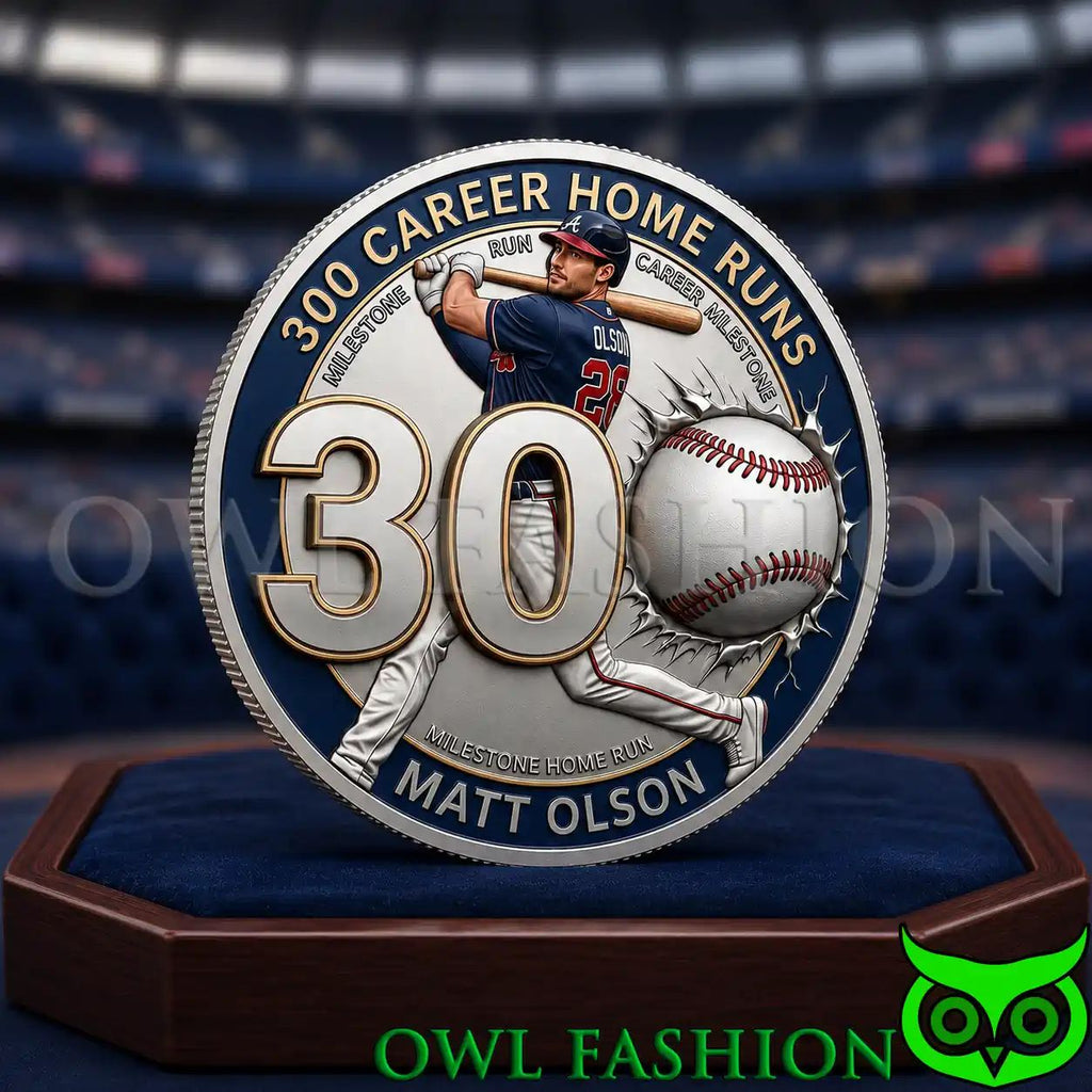 Matt Olson 300 Career Home Runs Commemorative Coin