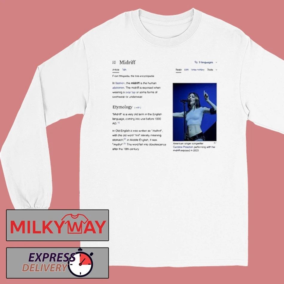 Caroline Polachek Wikipediated shirt