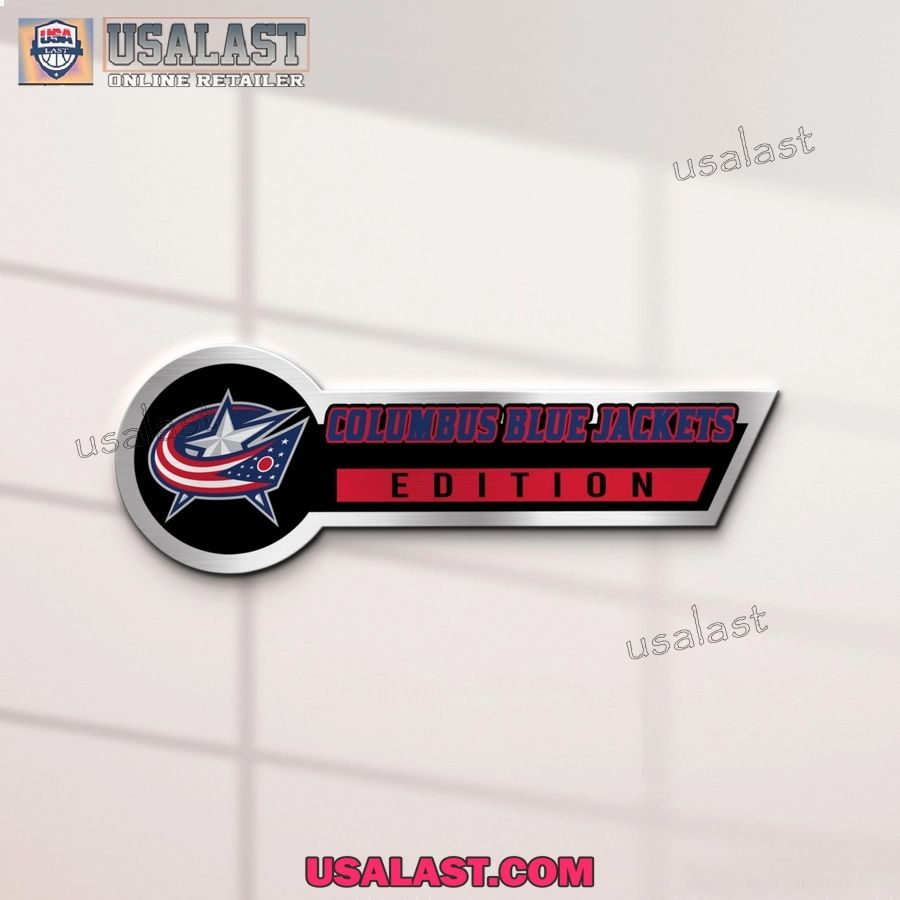 Columbus Blue Jackets Edition 3D Engraved Car Name Emblem