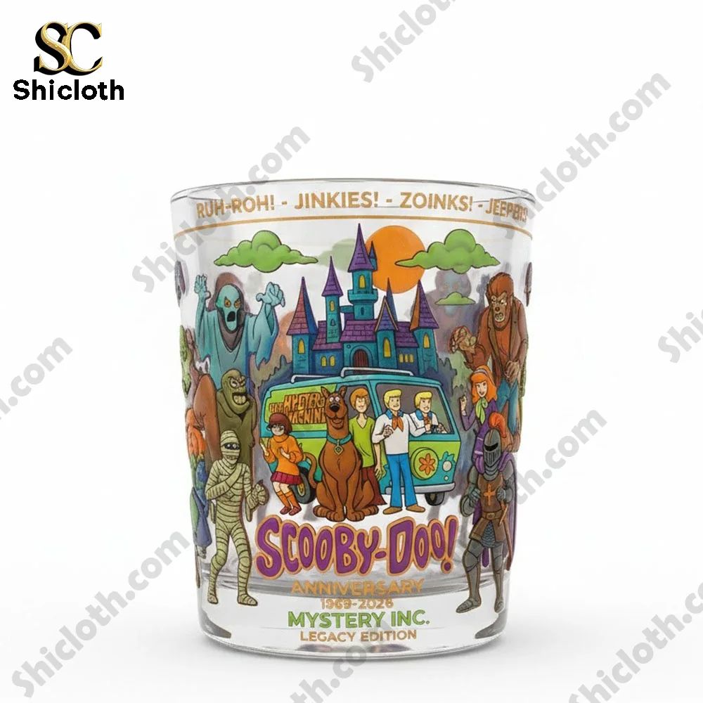 Scooby Doo Anniversary Mystery Inc Legacy Edition Collectors Whiskey Glass