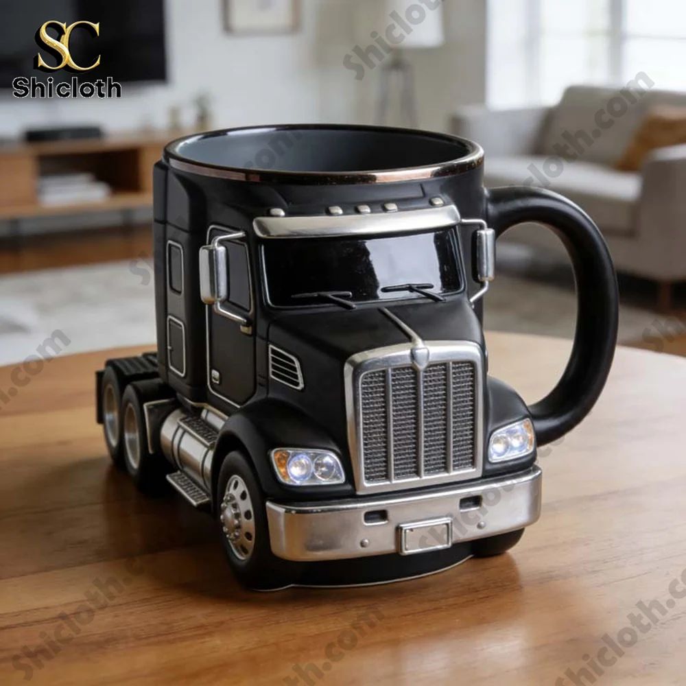 Personalized Semi-Truck Themed Mug