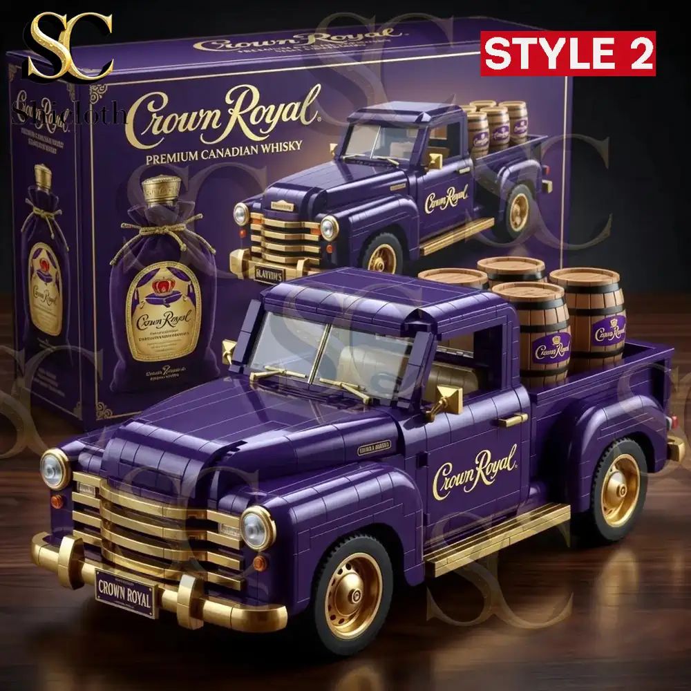 Whiskey Pickup Truck Building Brick Set