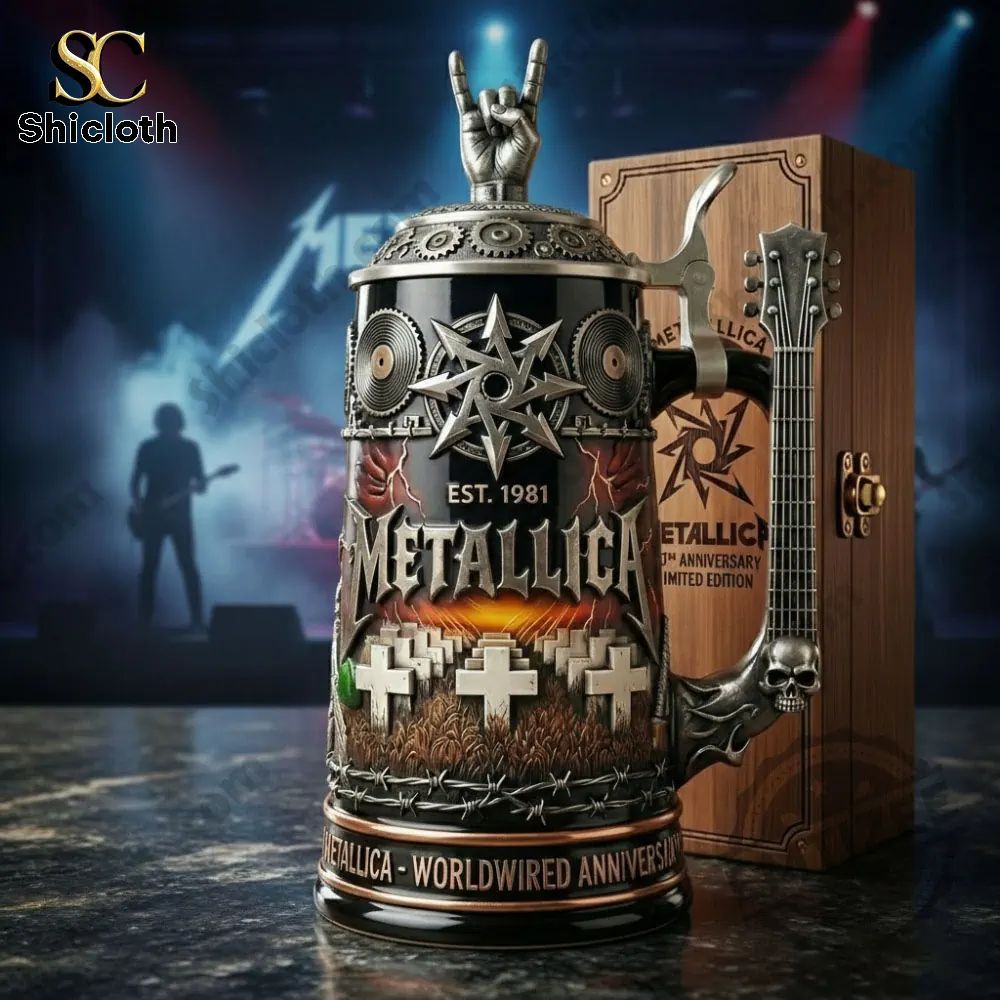 Metallica Band Worldwired Beer Stein