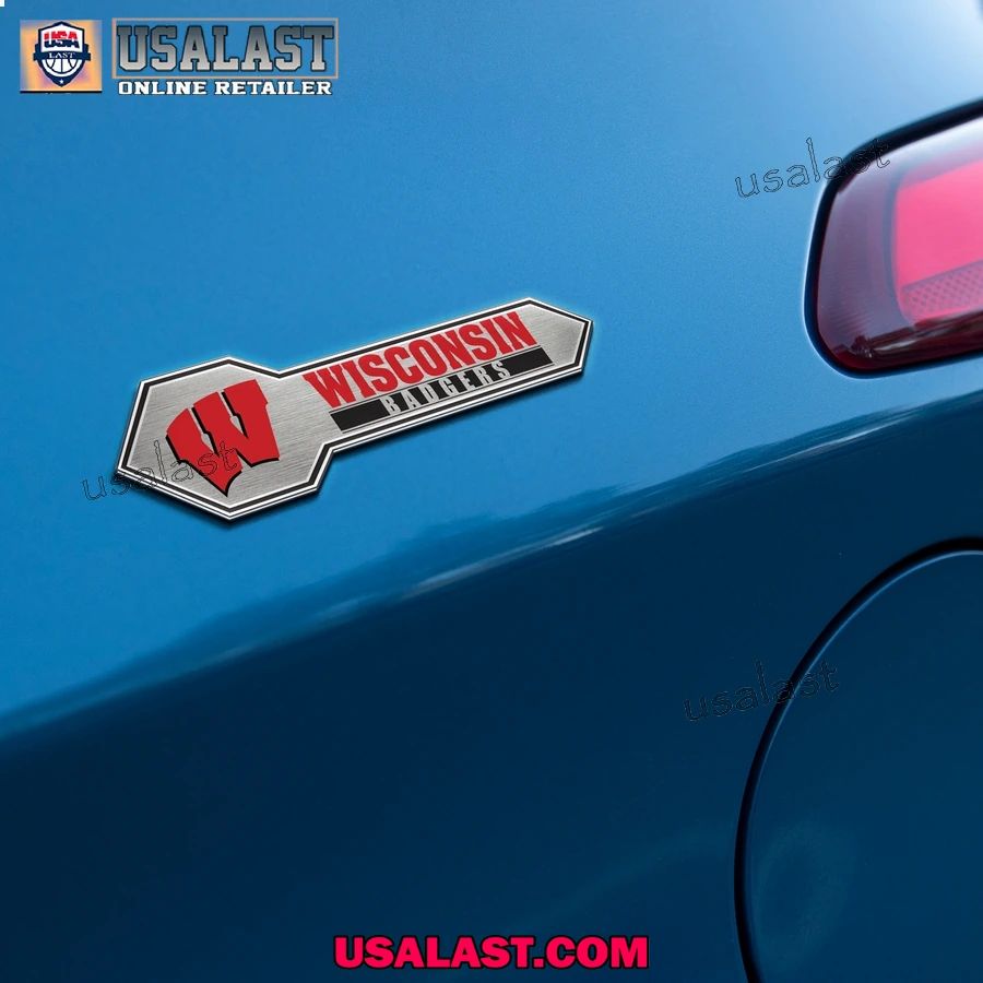 Wisconsin Badgers Edition 3D Car Badge Sticker