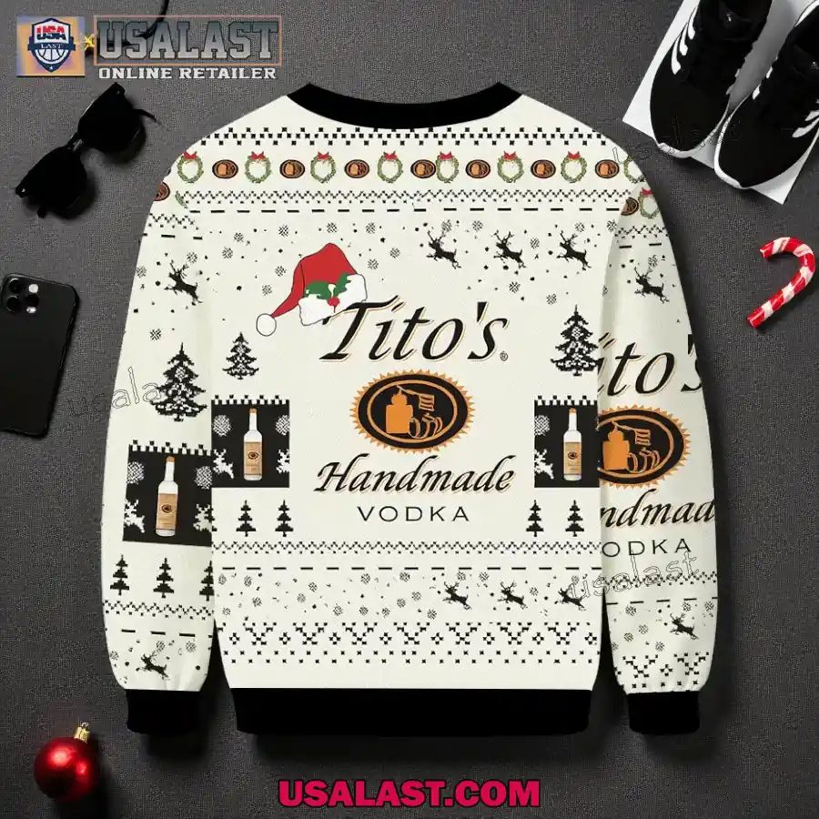 Tito’s Vodka Peaceful Night Christmas Ugly Sweater