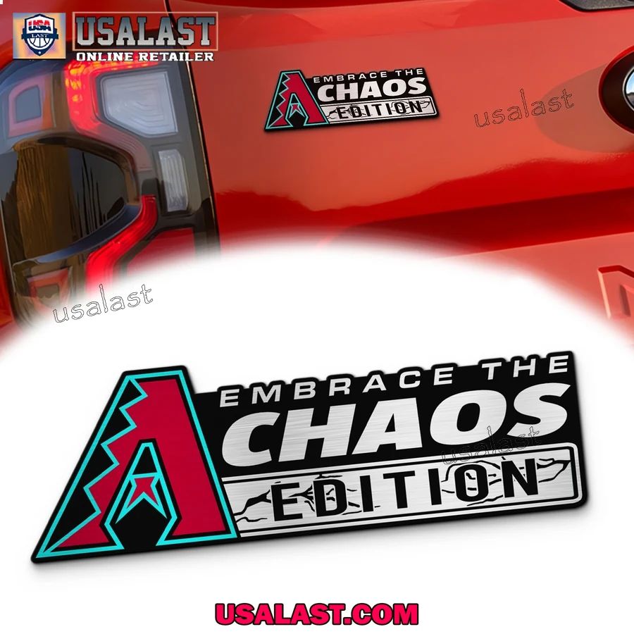 Arizona Diamondbacks Edition Engraved Car Name Badge
