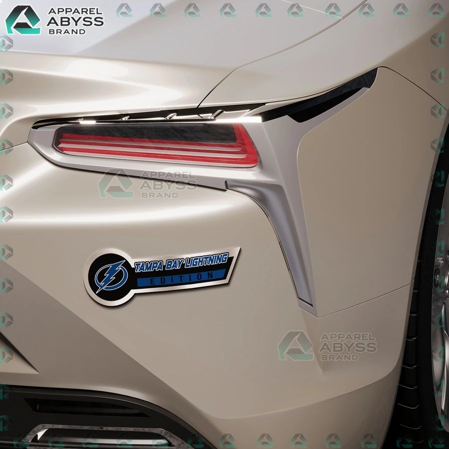 Tampa Bay Lightning Edition 3D Engraved Car Name Emblem