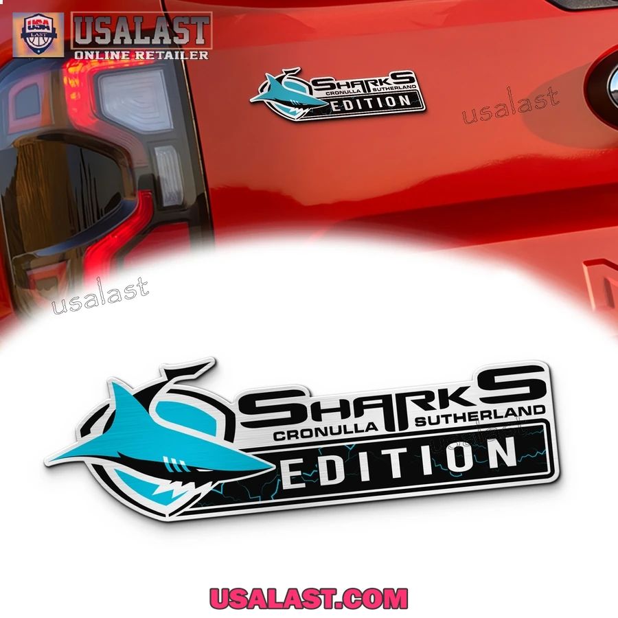 Cronulla-Sutherland Sharks Edition Custom 3D Car Badge Sticker