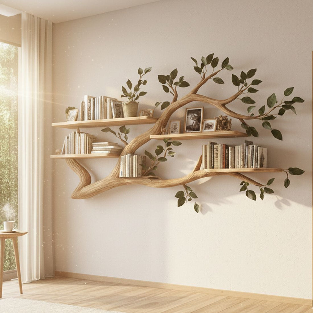 Tree Branch Bookshelf – A Masterpiece of Natural Design